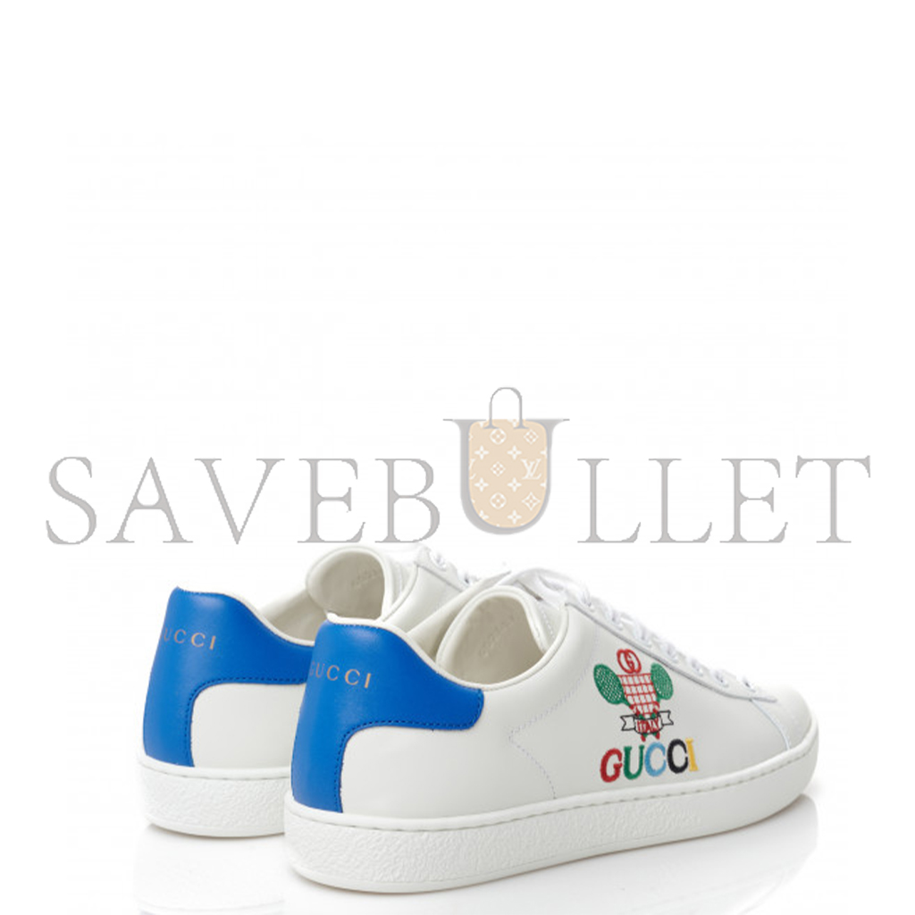 G*u*i calfskin miro soft tennis embroidered womens ace sneakers 602684
